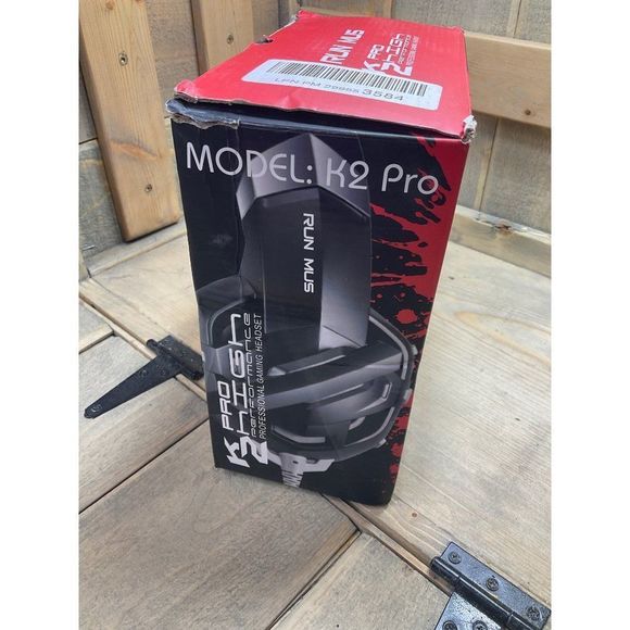 𝅺k2 Pro Run Mus High Performance Professional Gaming Headset Red Open Box New - Picture 5 of 6